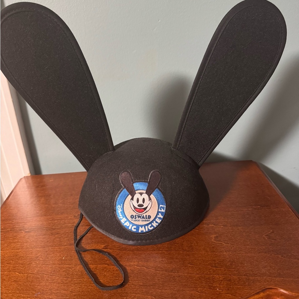 Disney- Rare Oswald the Lucky Rabbit Black Ears Hat. Vintage